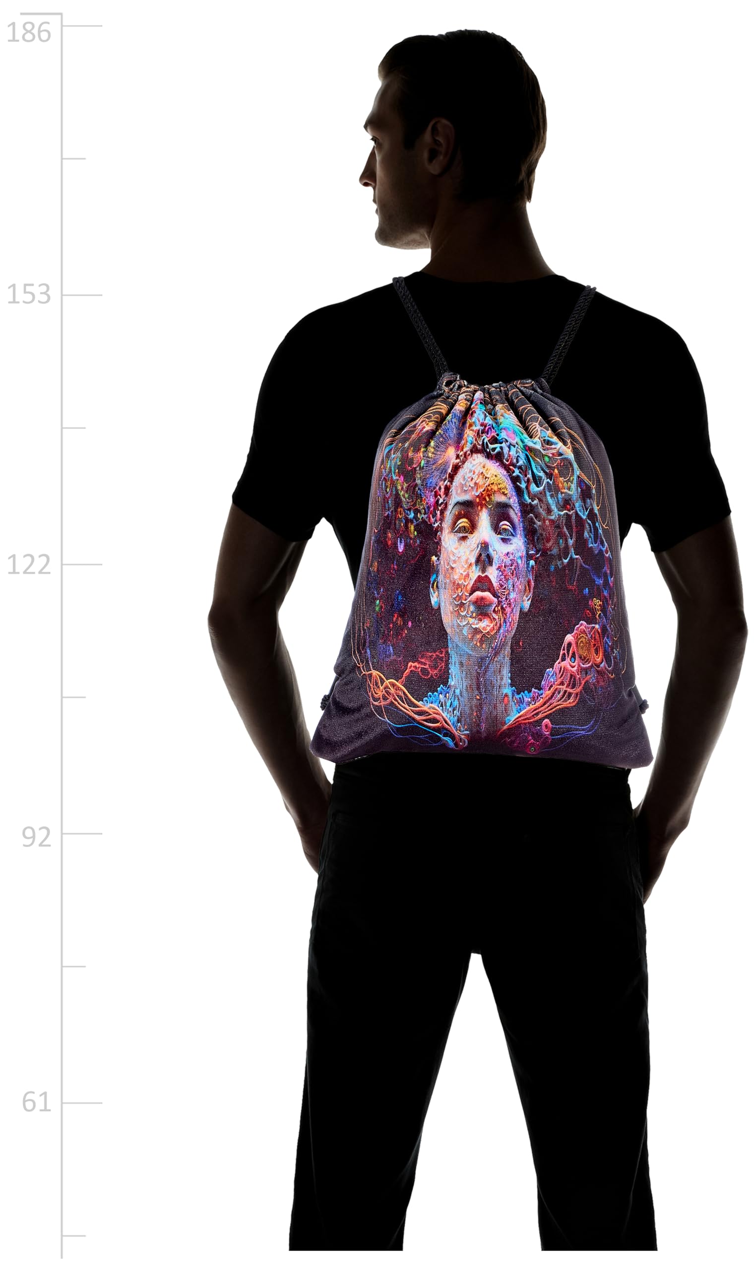 TAT DRAWSTRING BAG - 641, MultiColor, Large