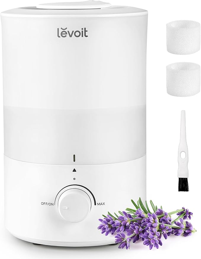 LEVOIT 3L Cool Mist Humidifier 25H Quiet 360° Bedroom Baby Room Home Use