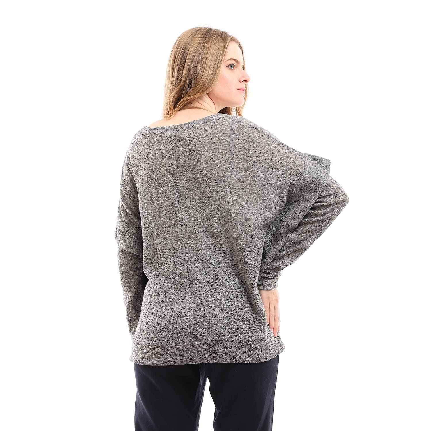 ESLA Womens Blouses S5716456 Long-Sleeved Plain Top - Safqqa Egypt