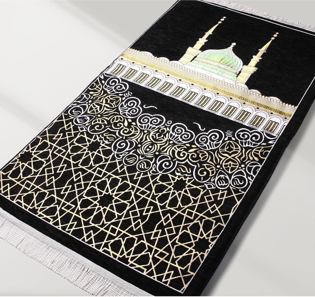 سجادة صلاة بتصميم الكعبة مع اسفنج