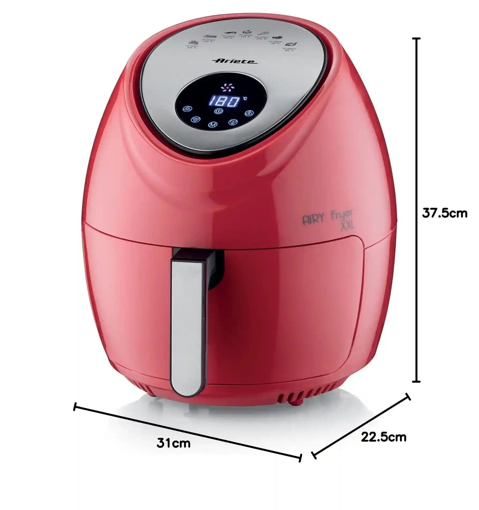 Ariete 4618 XXL Air Fryer – 5.5L, 1800W, Oil-Free (by DeLonghi Group)