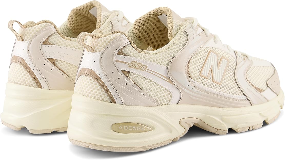 New Balance Women Running Shoes Beige Lightweight Sneakers