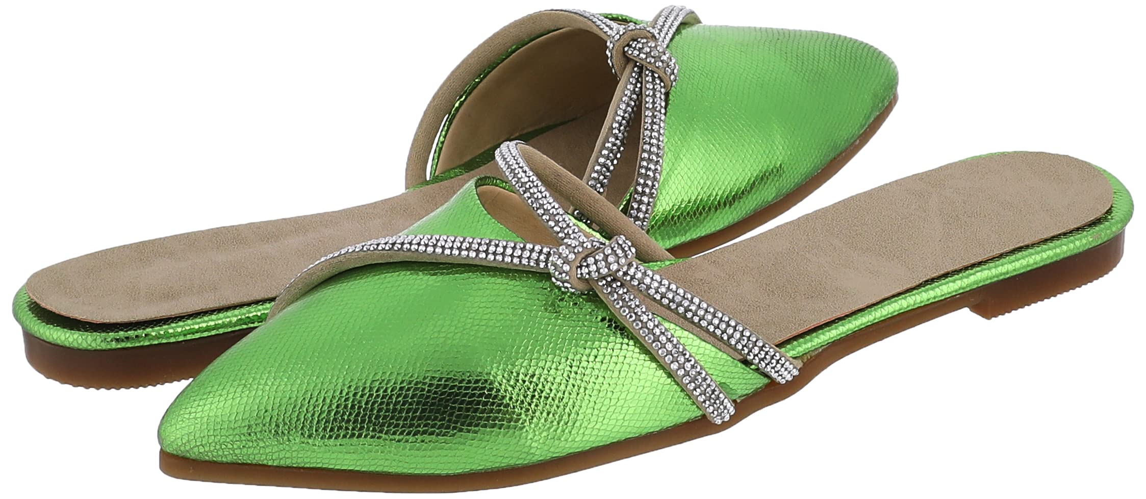 Sway Slippers For Womens Lime Green Soft cushioned footbed for daily comfort
