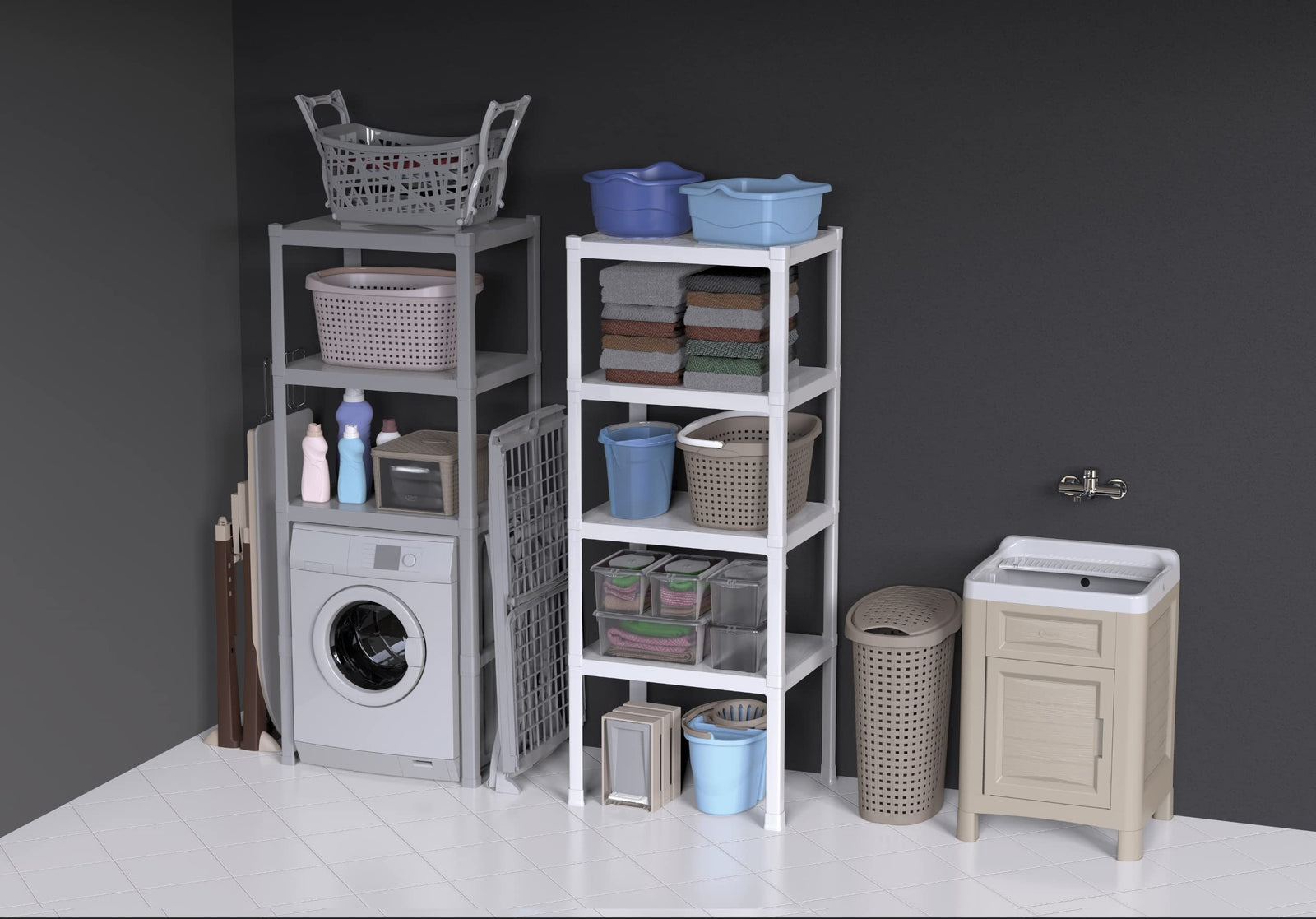 Bama 4-Tier Utility Shelf–Made in Italy