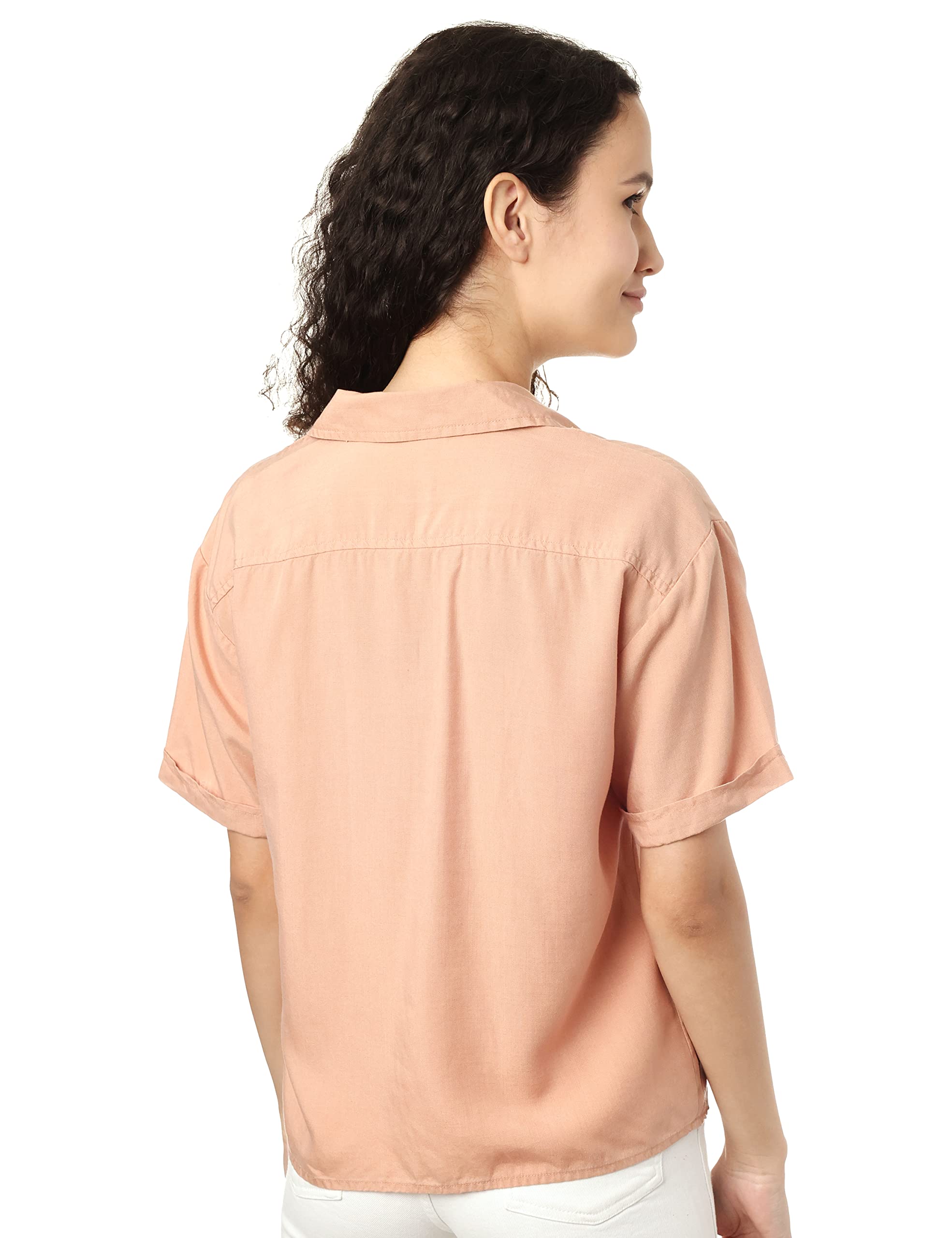 Lee Cooper Chest Buttoned Pockets Short SLeeves Shirt for Women XS