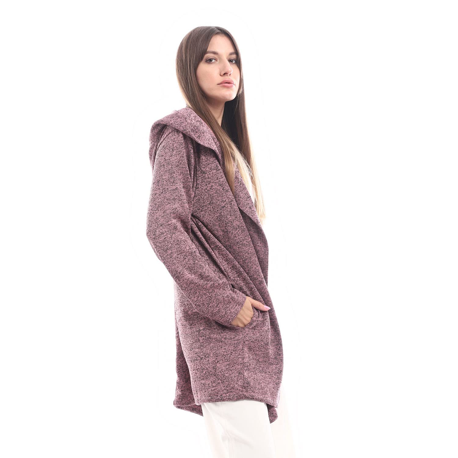 JAMILA  Oversized Long Sleeves Cardigan,Easy‑care and durable construction for long‑term use.