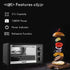 Geepas GO4464 25L Electric Oven With Rotisserie- 1600W power, 6 Stages Heating Selector-There is a hit at the top of the device.
