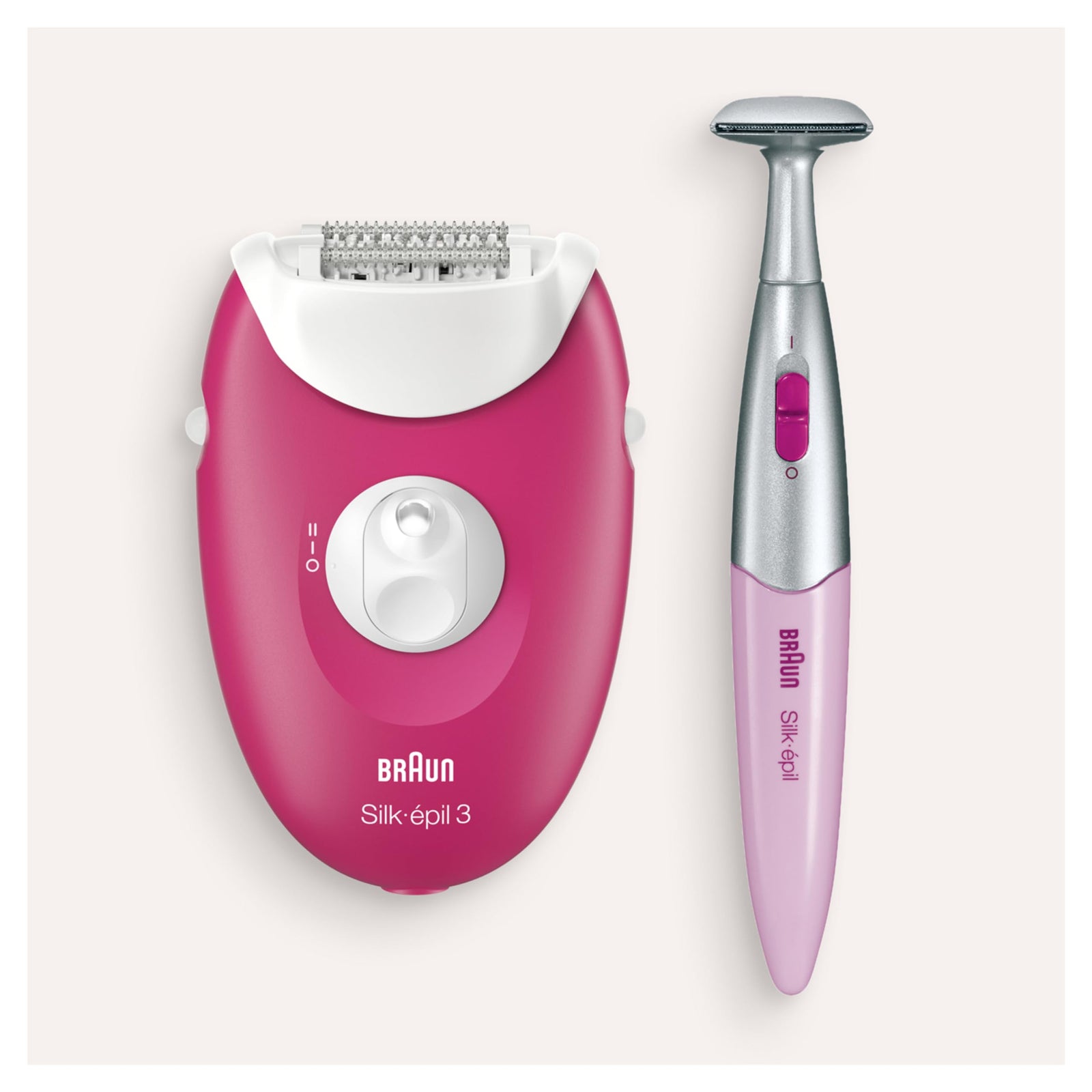 Braun Silk-epil 3 3-420 Epilator Raspberry Pink with 2 Extras - Safqqa Egypt