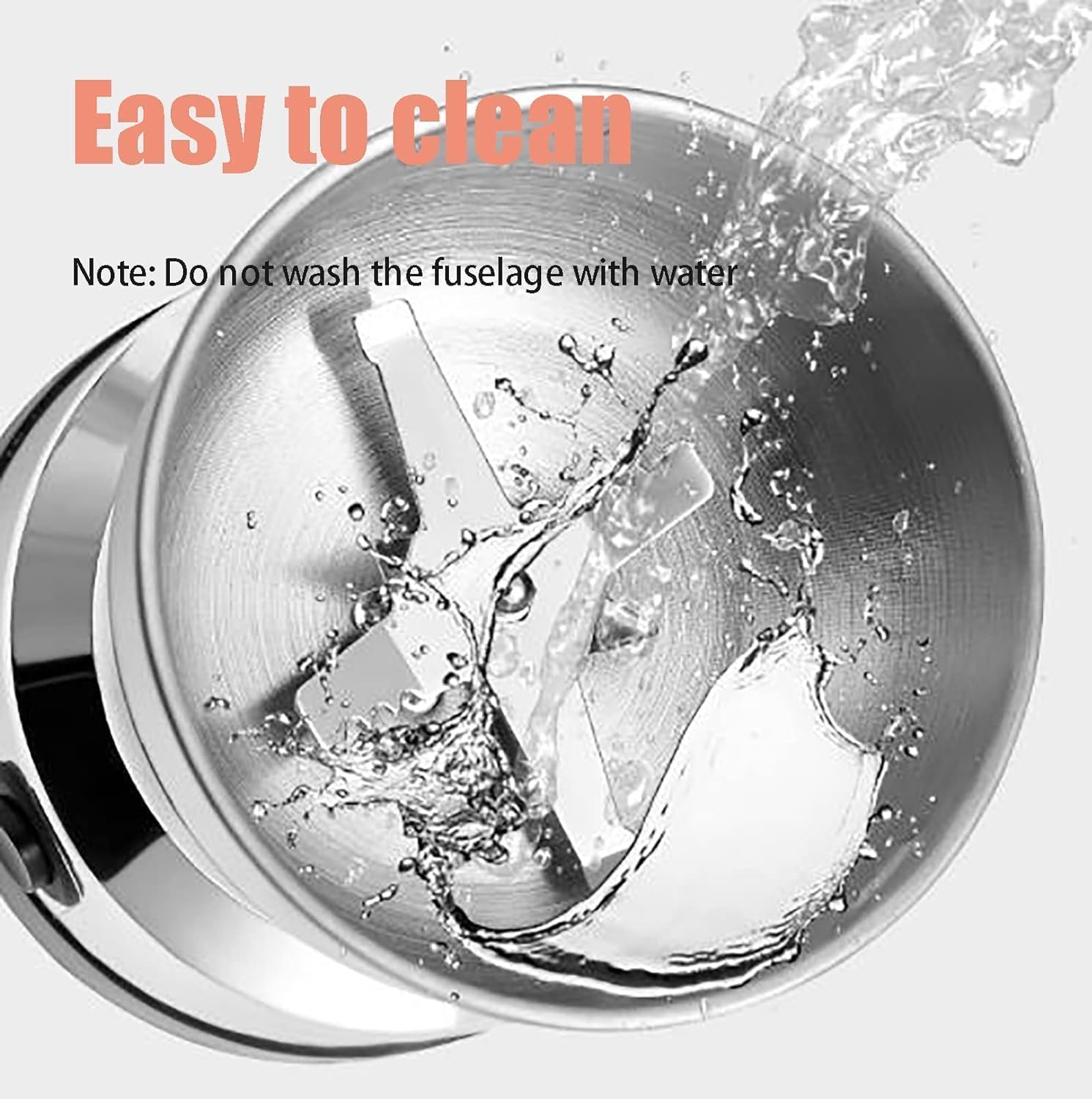 Generic 300W Electric Coffee Spice Grinder, Stainless Steel, Quad Blade, Portable, 300ml Capacity- Have Scrtches- Damage Box - Safqqa Egypt