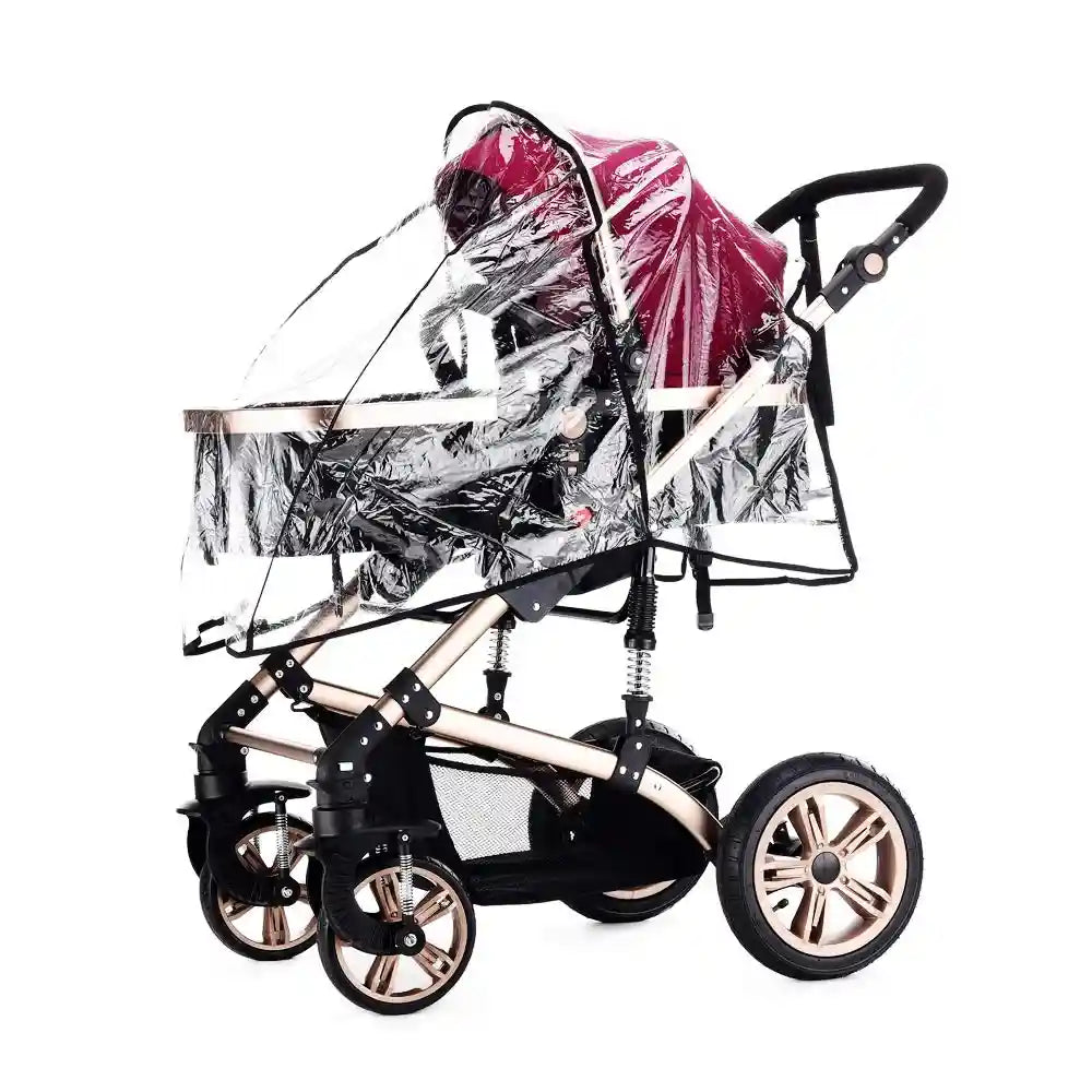 Teknum - 3 in 1 Pram Stroller Story, Diaper Bag & Hooks - Wine Grey – Safqqa Egypt