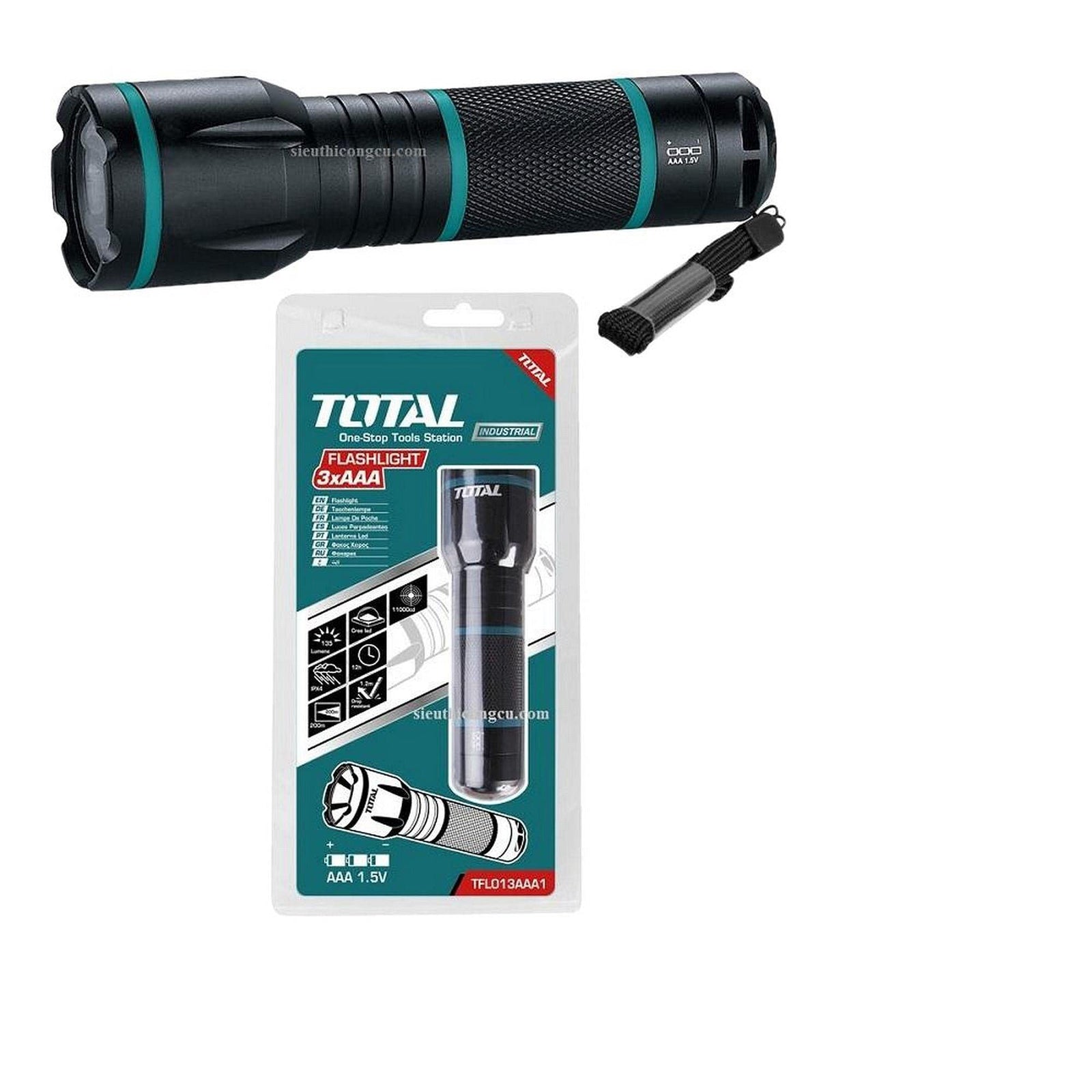 TOTAL FLASHLIGHT LED waterproof TFL013AAA1 item 5731