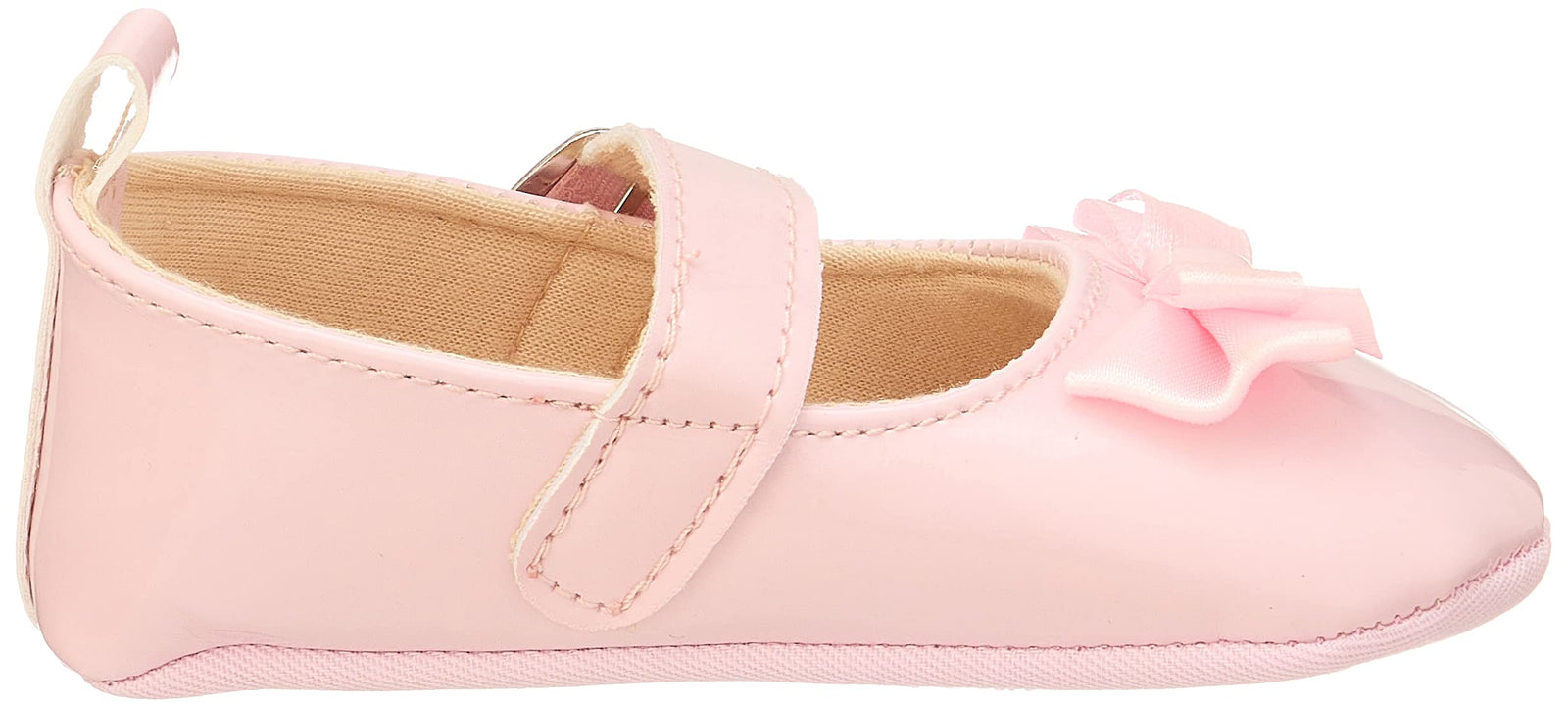 Mix & Max Girls' Adjustable Strap Shoes with Front Bow & Buckle