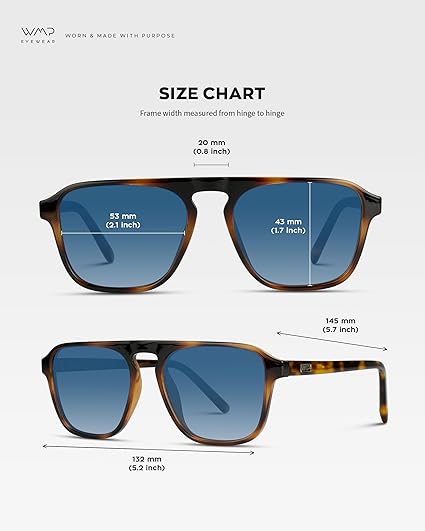 نظارة شمسية رجالي من وير مي برو – عدسات مستقطبة مع حماية من الأشعة فوق البنفسجية – Safqqa Egypt