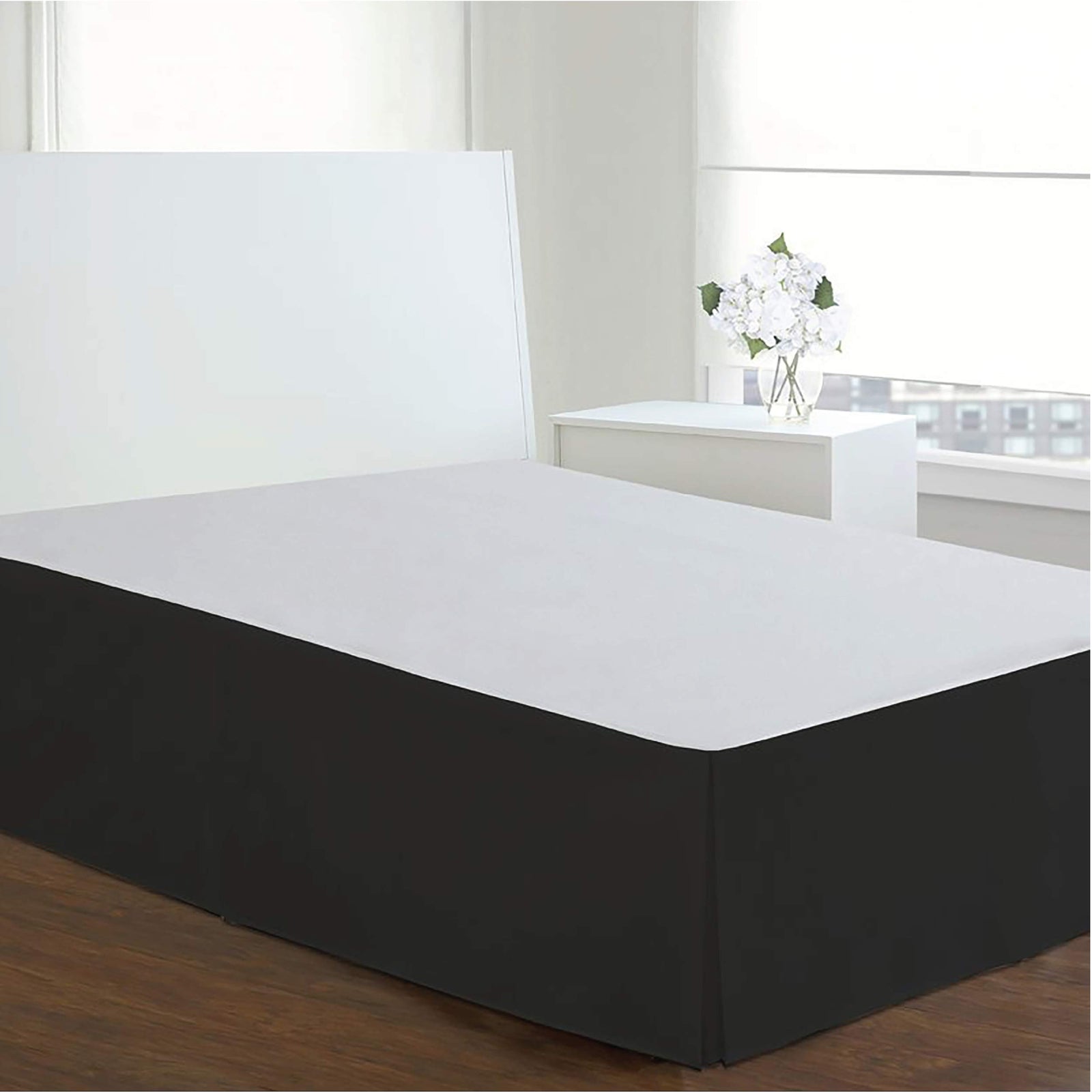 Levinsohn Lux Hotel Microfiber Bed Skirt with Elegant Tailored Design