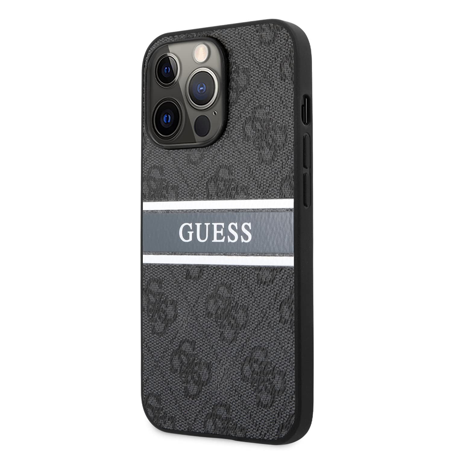 CG MOBILE غطاء جلد PU مع شريط مطبوع متوافق مع iPhone 14 Pro Max (6.7