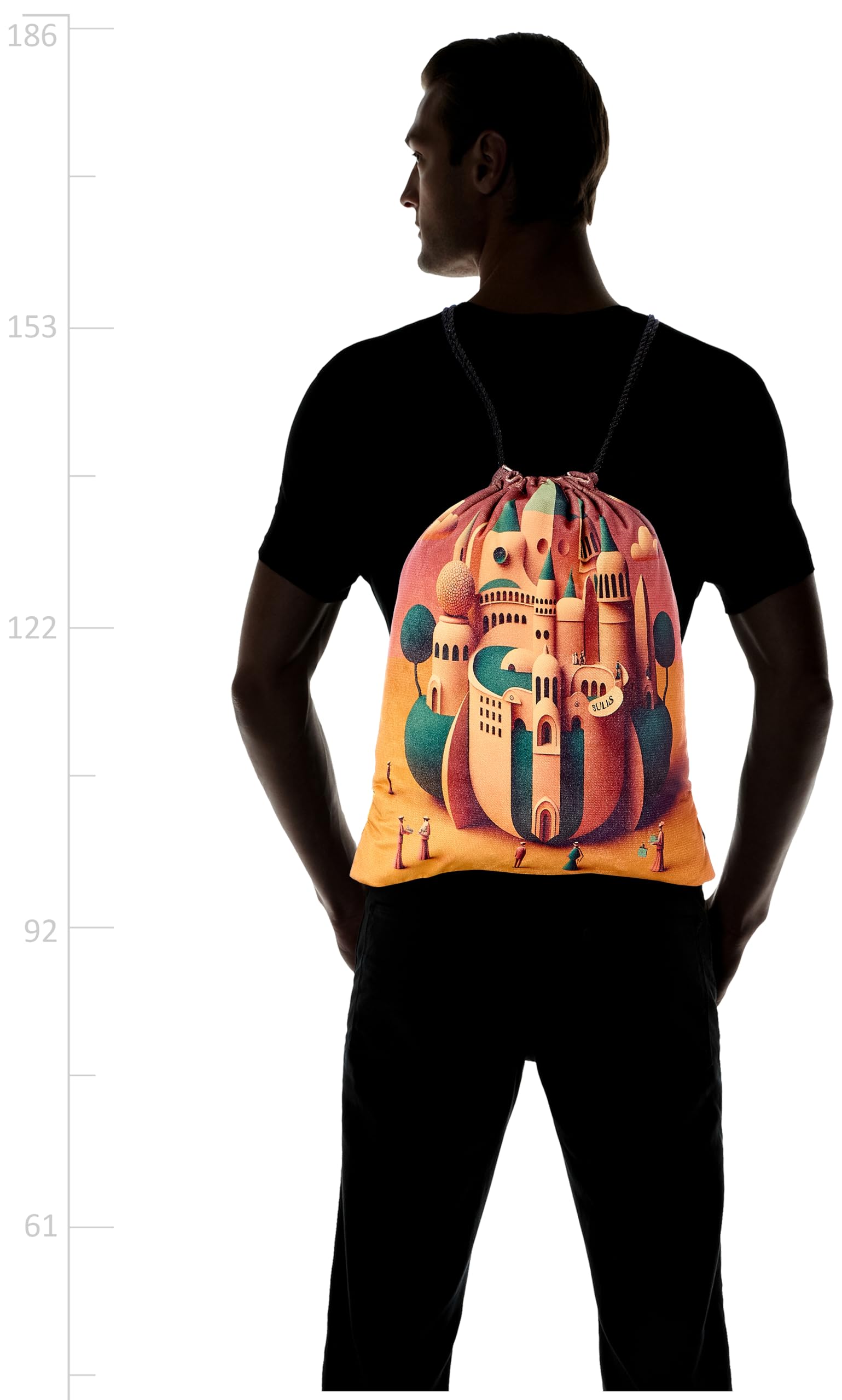 TAT DRAWSTRING BAG - 817, MultiColor, Large