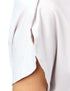 Splash Basic Solid Round-Neck Split Short Sleeves T-shirt For Women