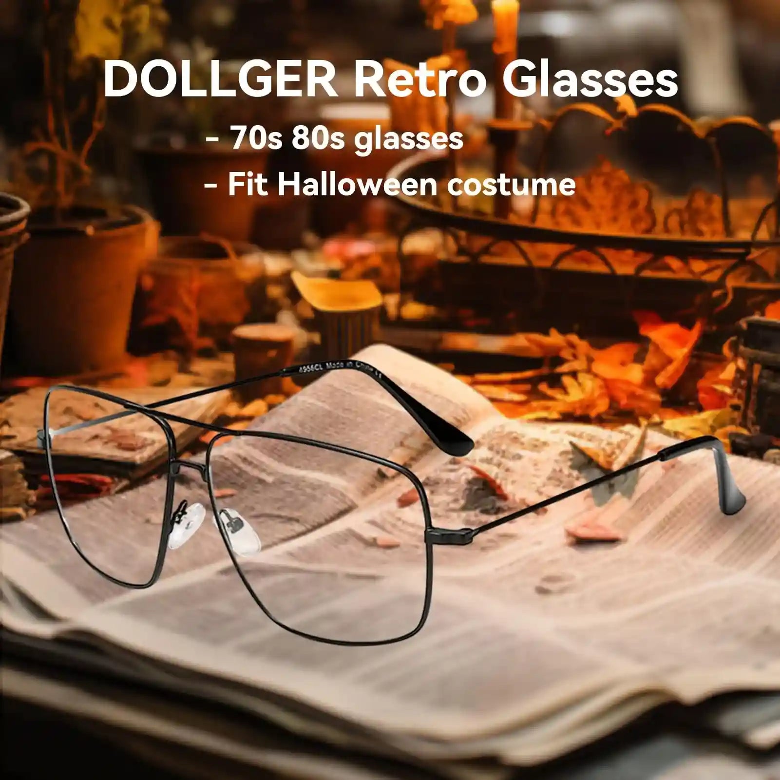 Dollger Classic Glasses Clear Lens Non Prescription Metal Frame Eyewear Women – Safqqa Egypt
