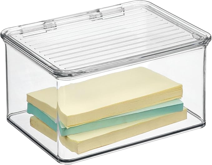 InterDesign Plastic Organizer Box Made from durable and lightweight plastic