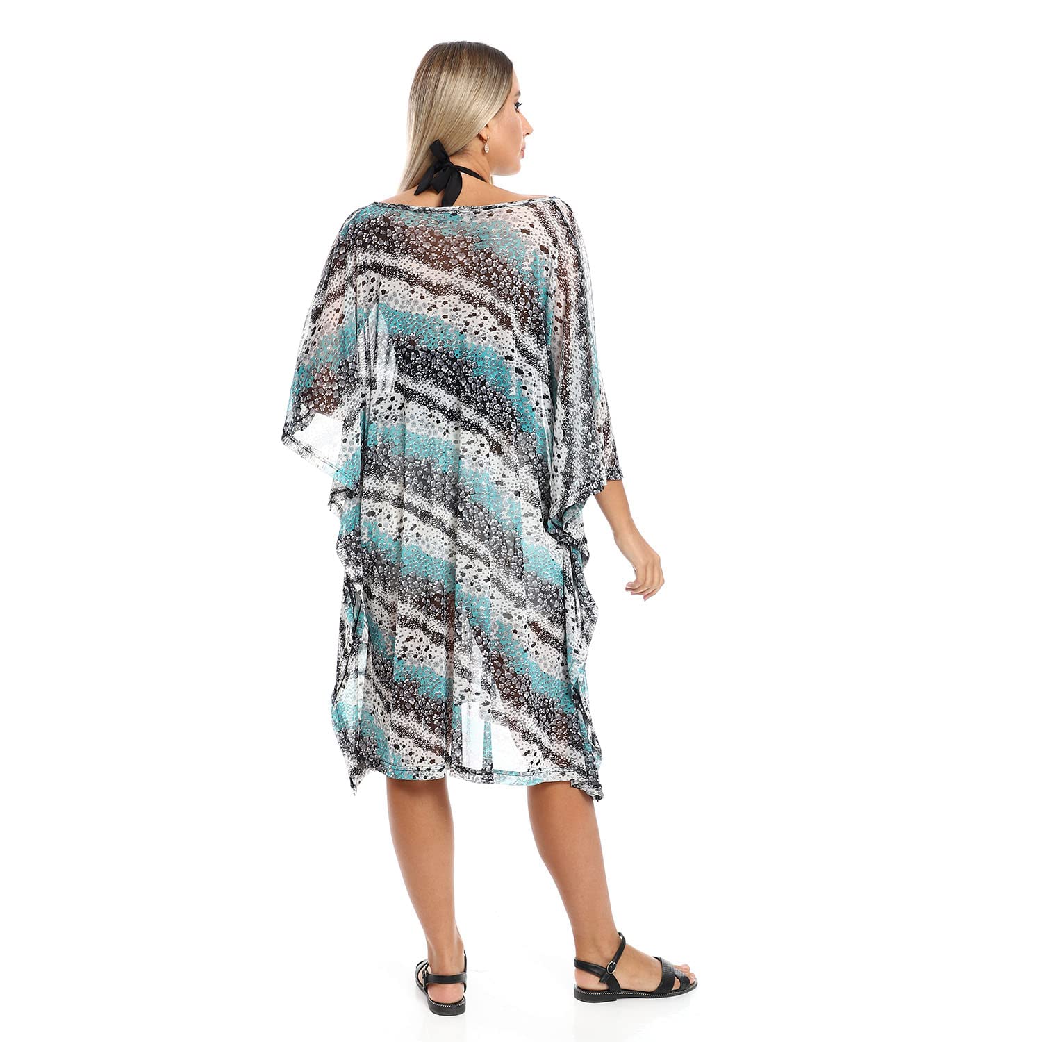 Jamila Women Self Pattern Round Collar Cover Up