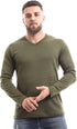 Off Cliff Men’s Plain V-Neck Long Sleeve Casual T-Shirt