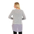 JAMILA Women Decorative Buttons Round Top SHIRT