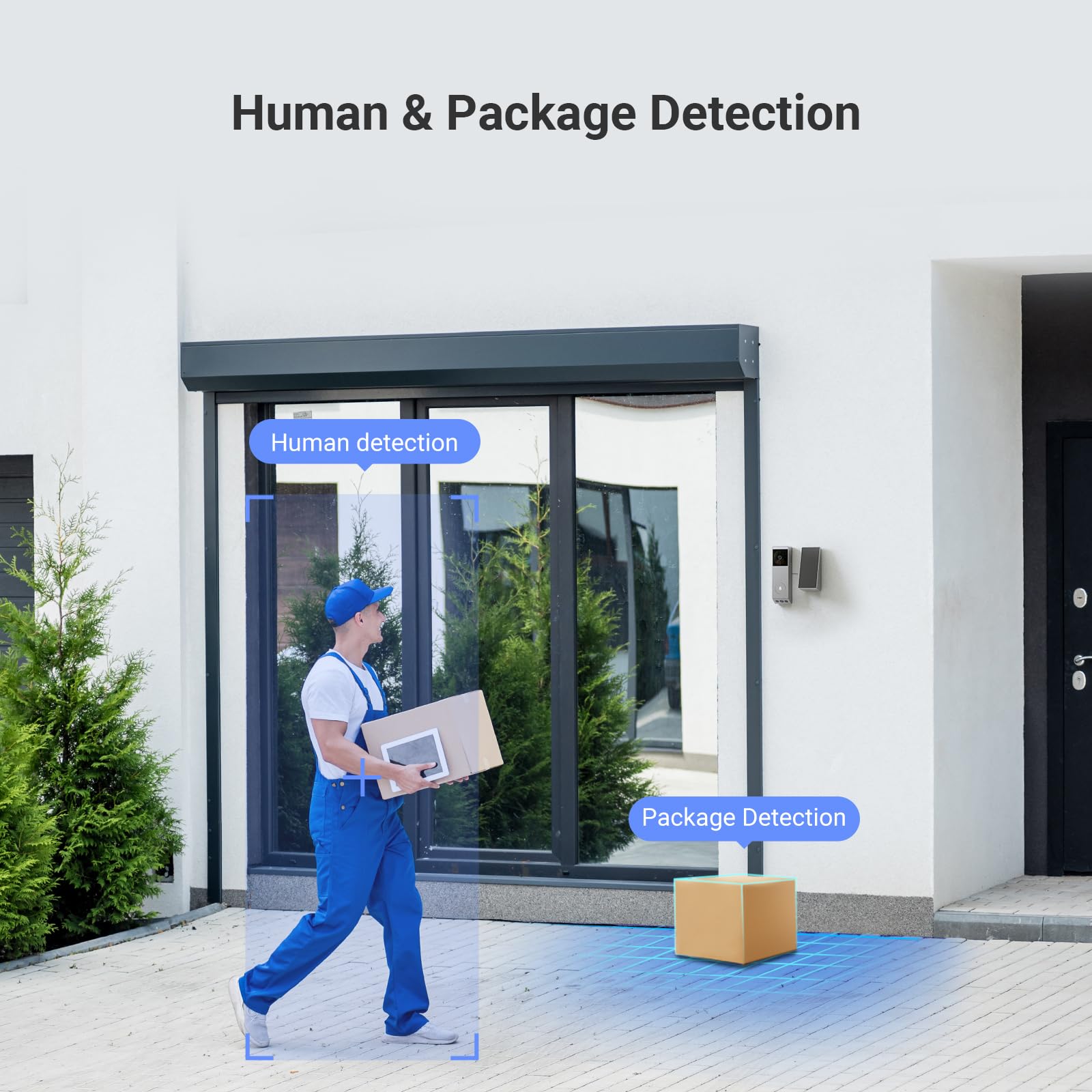 جرس باب بالفيديو لاسلكي بعدستين من EZVIZ م خيار مثالي لتعزيز أمن منزلك بسهولة وأناقةع لوحة شمسيه