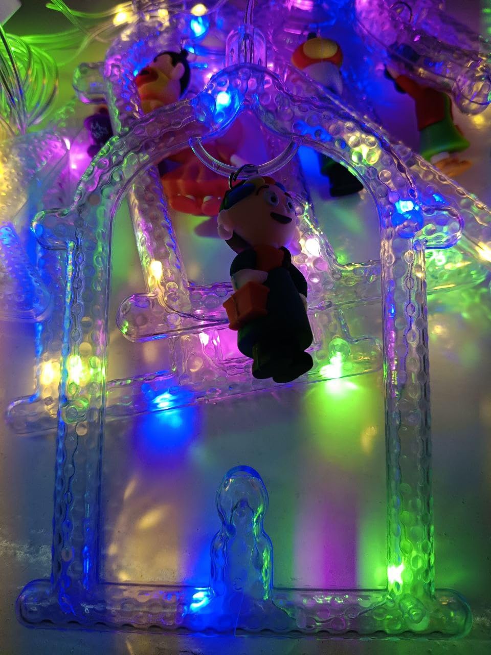 LED Ramadan String Lights - Multicolour Stars & Lanterns with Character Decor, Indoor/Outdoor Holiday Fairy Lights