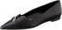 CHARLES & KEITH Women’s Pointed Toe Faux Leather Ballerinas with Front Button Detail