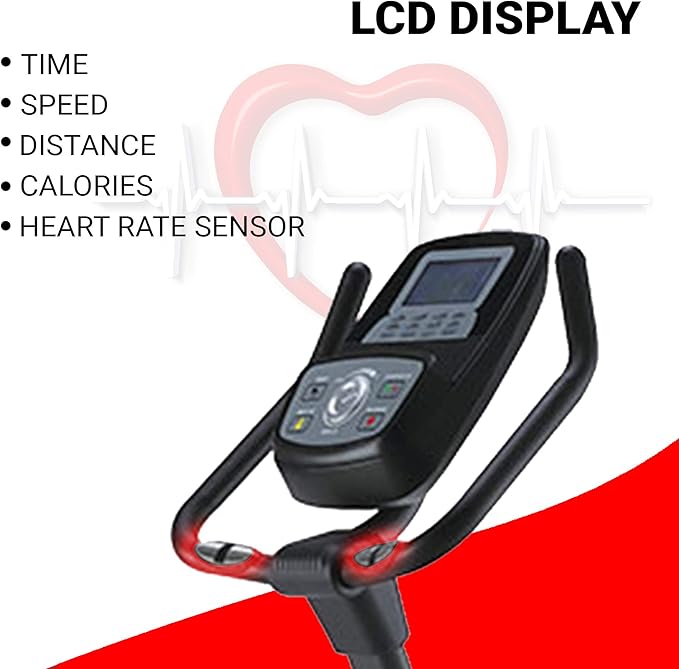 PowerMax Fitness BU-900 Magnetic Upright Bike for Adults, Home Use – Safqqa Egypt