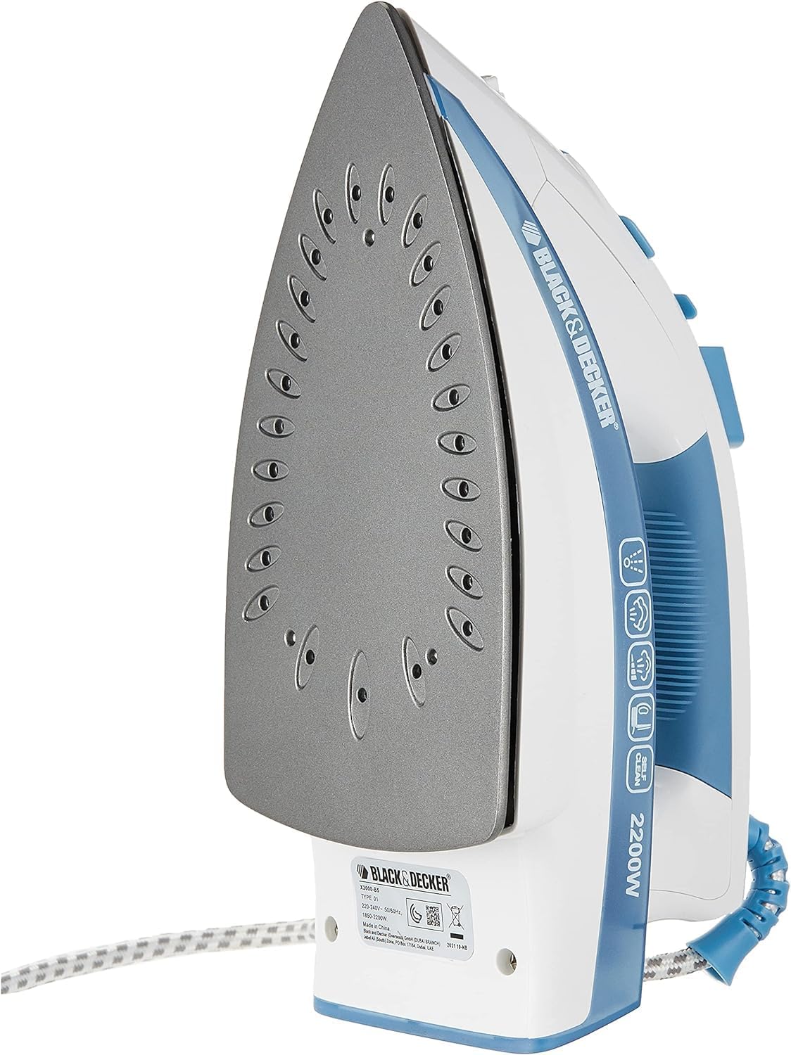 Black & Decker Steam Iron 2200W X2000 Multi Color – Safqqa Egypt