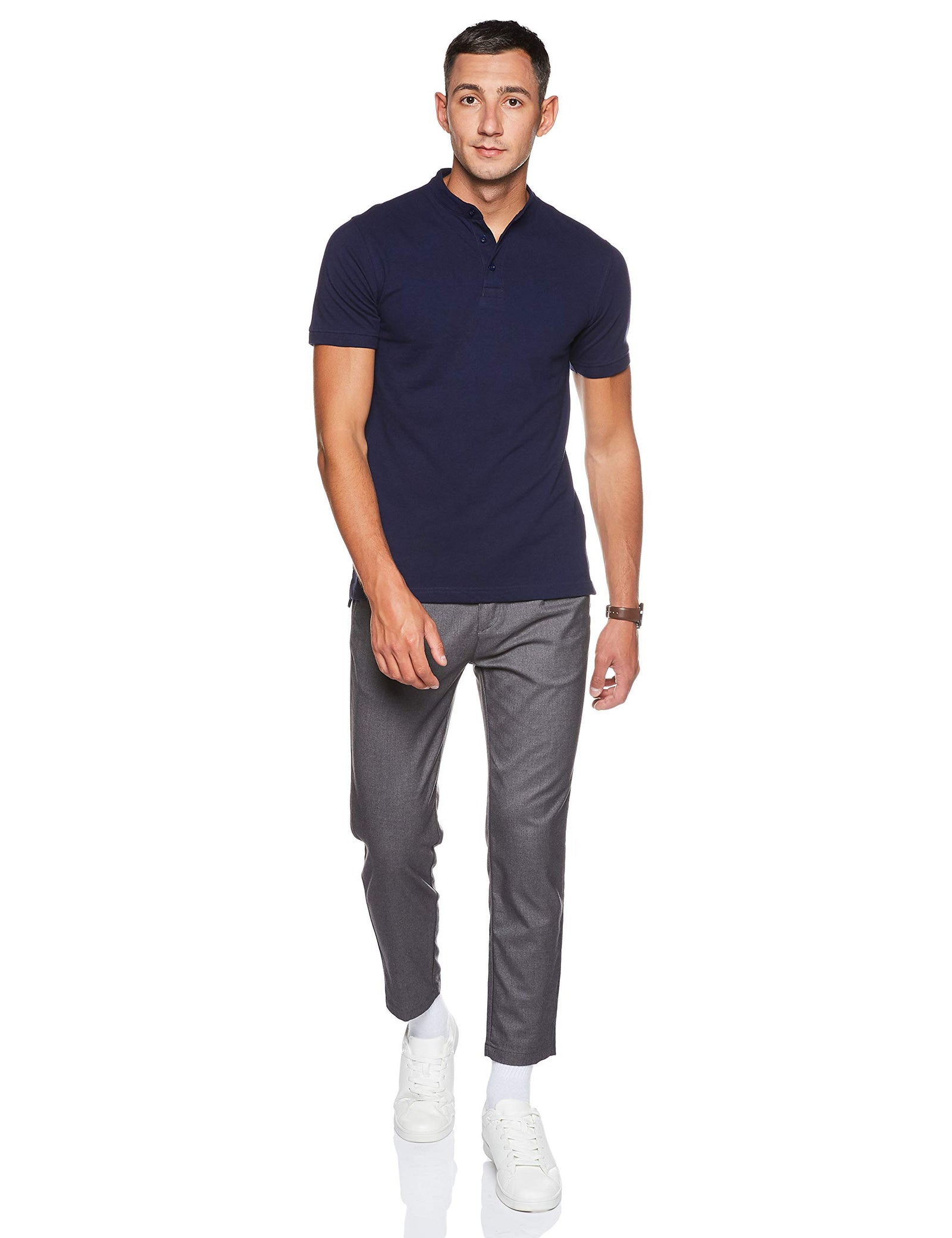 تيشيرت بولو هينلي سادة بقصة عادية من سيمبول 