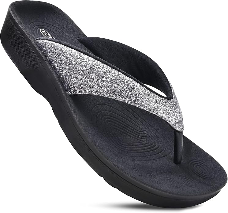 AEROTHOTIC Women Slippers Black Comfortable Everyday Slip-On – Safqqa Egypt