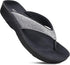 AEROTHOTIC Women Slippers Black Comfortable Everyday Slip-On