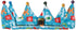 OHANA XMAS Festive Scarf with bells and Cute Christmas motifs for Pets, Cats, Dogs, Rabbit Costumes - BLUE - Safqqa Egypt