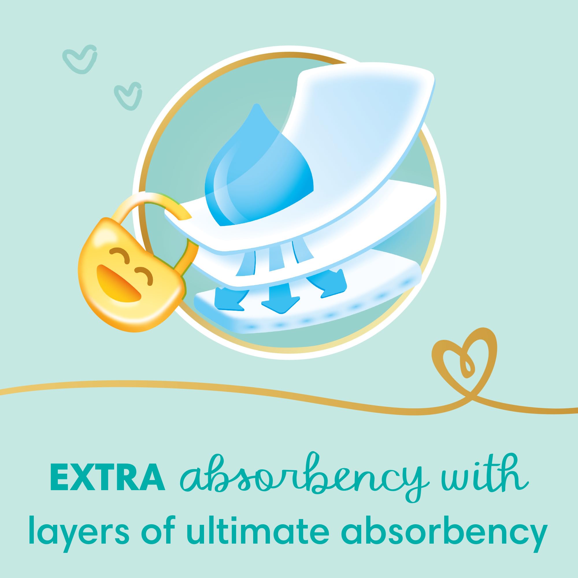 Pampers premium extra care diapers, size 2, 3-8 kg, with lotion with aloe vera, 96 baby diapers - Safqqa Egypt