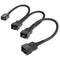 KabelDirekt 834 0.2m 3-pin fan to and 2x2-pin distribution cable 20-20-20 cm black