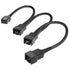 KabelDirekt 834 0.2m 3-pin fan to and 2x2-pin distribution cable 20-20-20 cm black