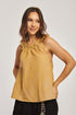 DARE Womens Fancy Short Sleeve Halter Neck Top With Ruffles And Gathers On Neck 260-602-910-39 Top - Safqqa Egypt