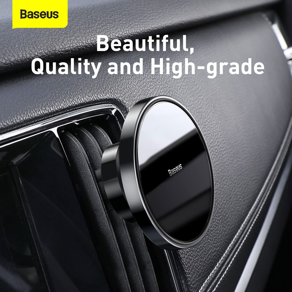 Baseus Magnetic Car Mount Dashboard & Air Vent Cell Phone Holder Compatible for iPhone – Safqqa Egypt