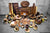 Egypt Antiques 57‑Piece Natural Olive Oil Treated Non‑Reactive Kitchen & Dining Set