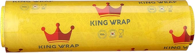 لفة بلاستيك من King Wrap سم35  – 2 لفافات هي حل متعدد الاستخدامات ومتينة للتغليف المنزلي