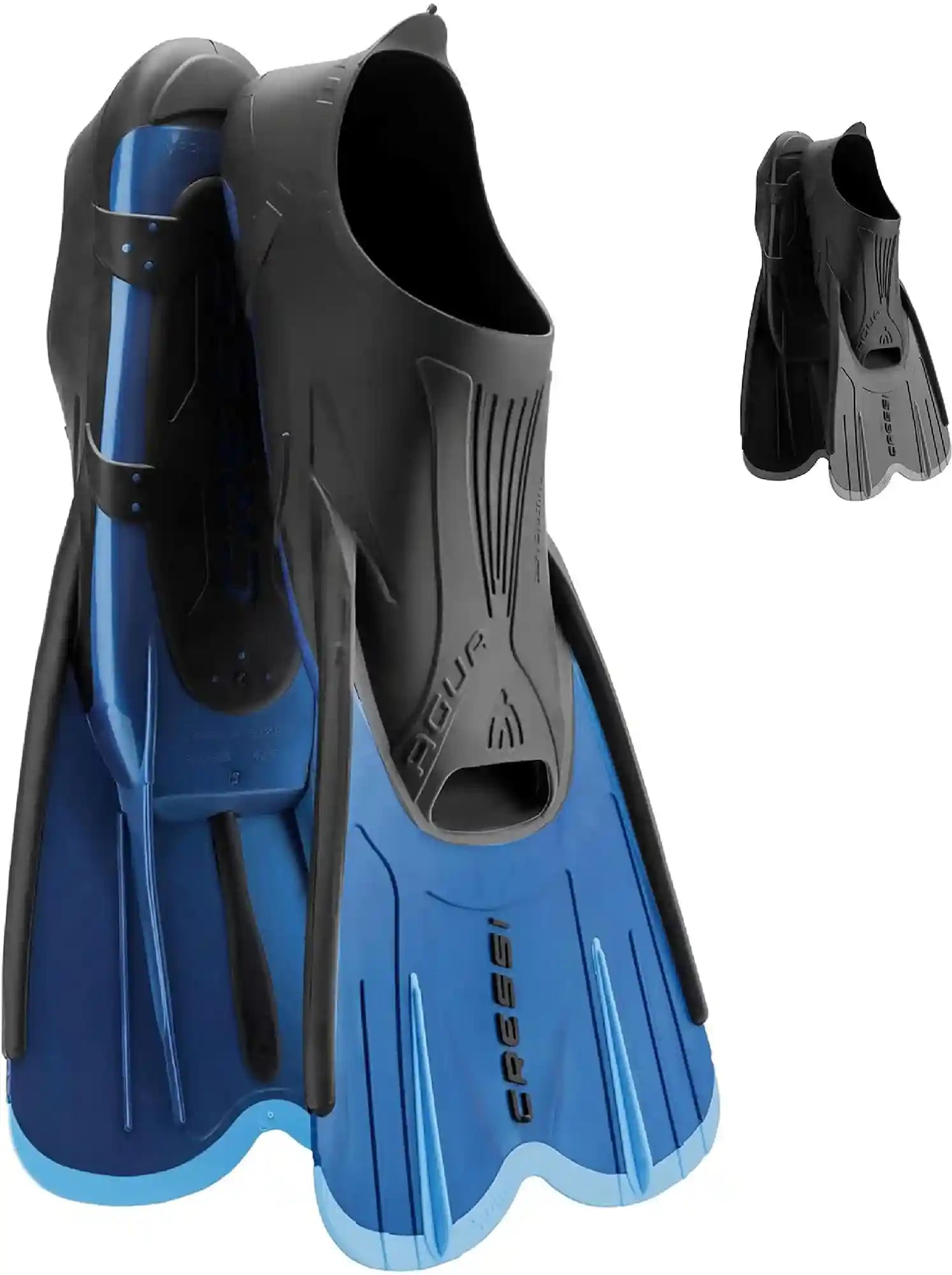 CRESSI Agua Short Fins - Self Adjusting Short Fins Snorkeling & Swimming Adults