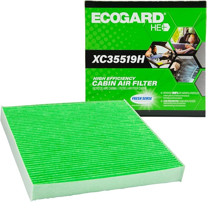 فلتر هواء المقصورة المطور من ECOGARD عالي الكفاءة مصمم لتوفير هواء أنقى وأنعش داخل سيارتك.