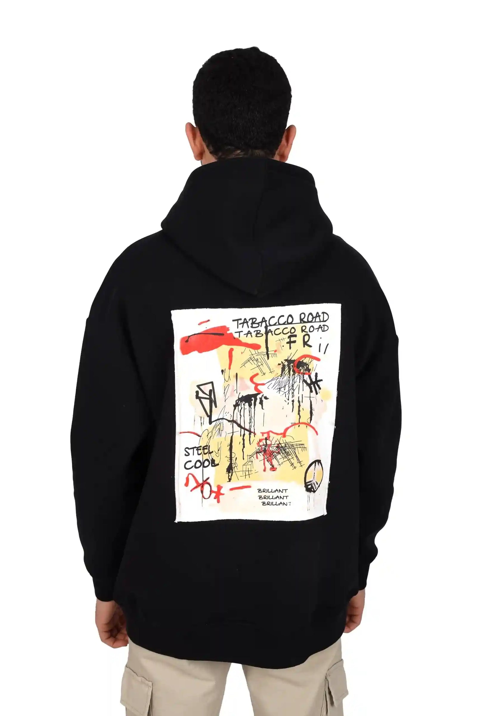 FIRE WOOD mens print(stay) hoodie Hooded Sweatshirt - Safqqa Egypt