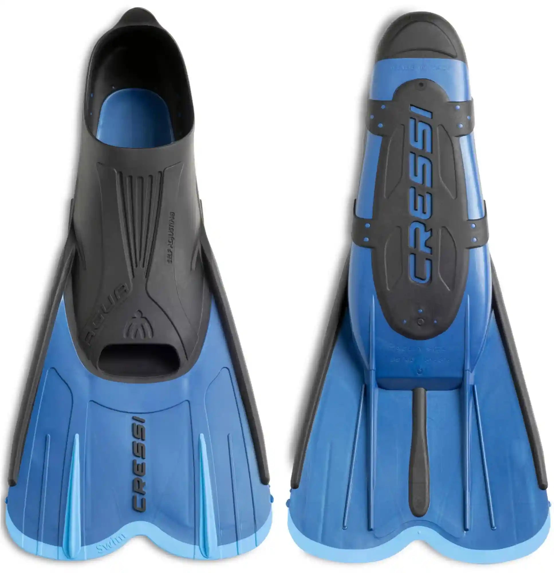 CRESSI Agua Short Fins - Self Adjusting Short Fins Snorkeling & Swimming Adults