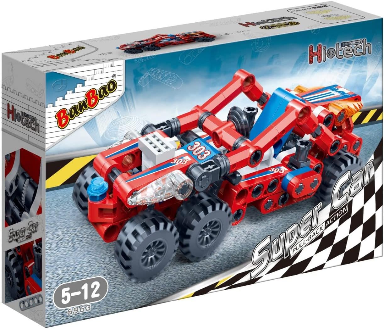 BanBao - Super Car Building Kit (128 Pieces)