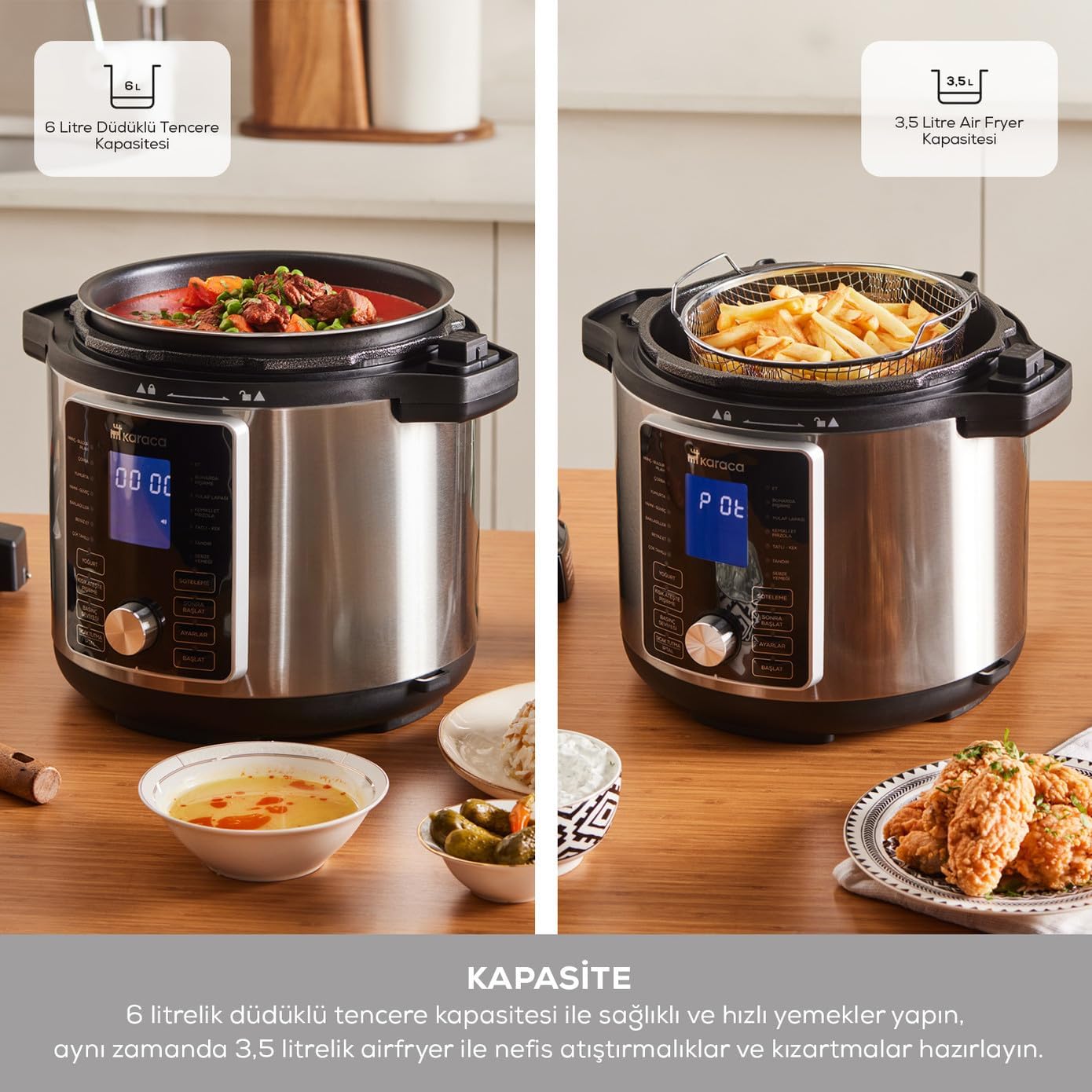 Karaca 2 In 1 Smart Multi-Purpose Electric Pressure Cooker – Safqqa Egypt