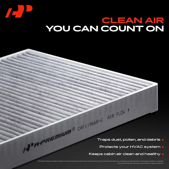 A-Premium Cabin Air Filter with Activated Carbon for Chevy GMC Cadillac Buick