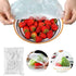 مجموعة شنط حفظ طعام شفافة مصنوعة من البولي بروبيلين لحفظ الأطعمة طازجة وتغطية وتخزين طعام مرنة قابلة لإعادة الاستخدام لحفظ الفاكهة وتخزين الطعام ضرورية للمطبخ والنزهات من هواشنج، عبوة 100 قطعة